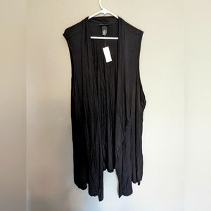 AnyWear wrap shirt, black, 4X